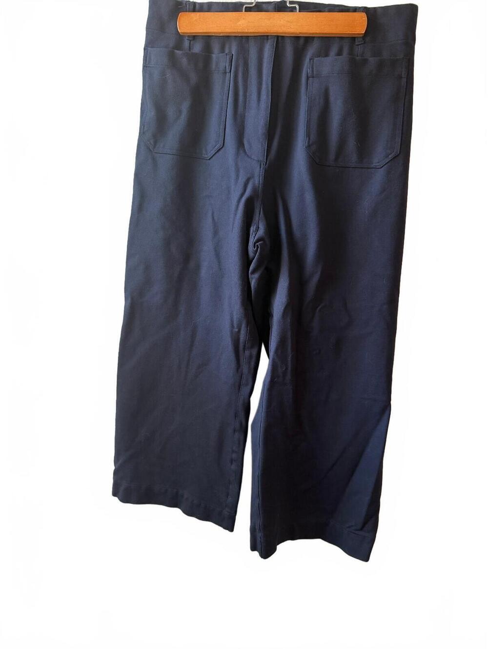 Quince Women's Navy Blue Wide Leg Pants Size 14
